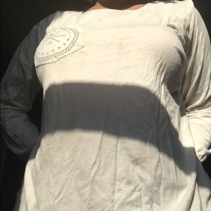 White Long Sleeve Ocean City T-shirt